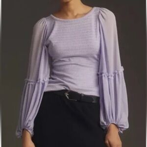 Anthropologie Lilac Top